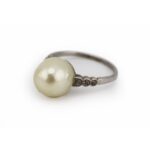 Antique Natural Pearl and Diamond