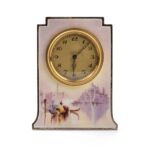 Art Déco sterling silver and enamels table clock