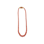 long red mediterranean coral necklace