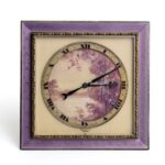 Art Déco Ivory and Enamel Table Clock
