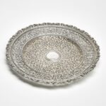 Anglo-Indian Round Plateau with Shaped Rim