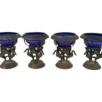 A Set of Four German .800 Silver Salt Cellars