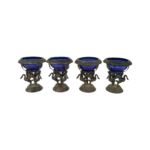 A Set of Four German .800 Silver Salt Cellars