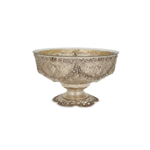 A German .800 silver pierced footed bowl