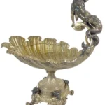 19th Century German 800 Silver Figural Centerpiece Mermaid Bruckmann