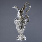 English Silver Jug with Relief Decoration, circa 1900