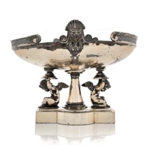 Late 19th Century American Sterling Silver Figural Centerpiece by John Wendt for Ball, Black & Co.