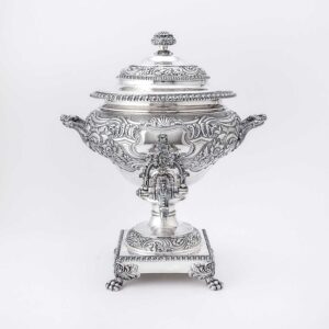 George IV Sterling Silver Hot Water Urn, S.C. Younge & Co., Sheffield 1824