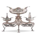 Edwardian Sterling Silver Epergne Centrepiece, James Dixon & Sons Ltd, Sheffield 1905